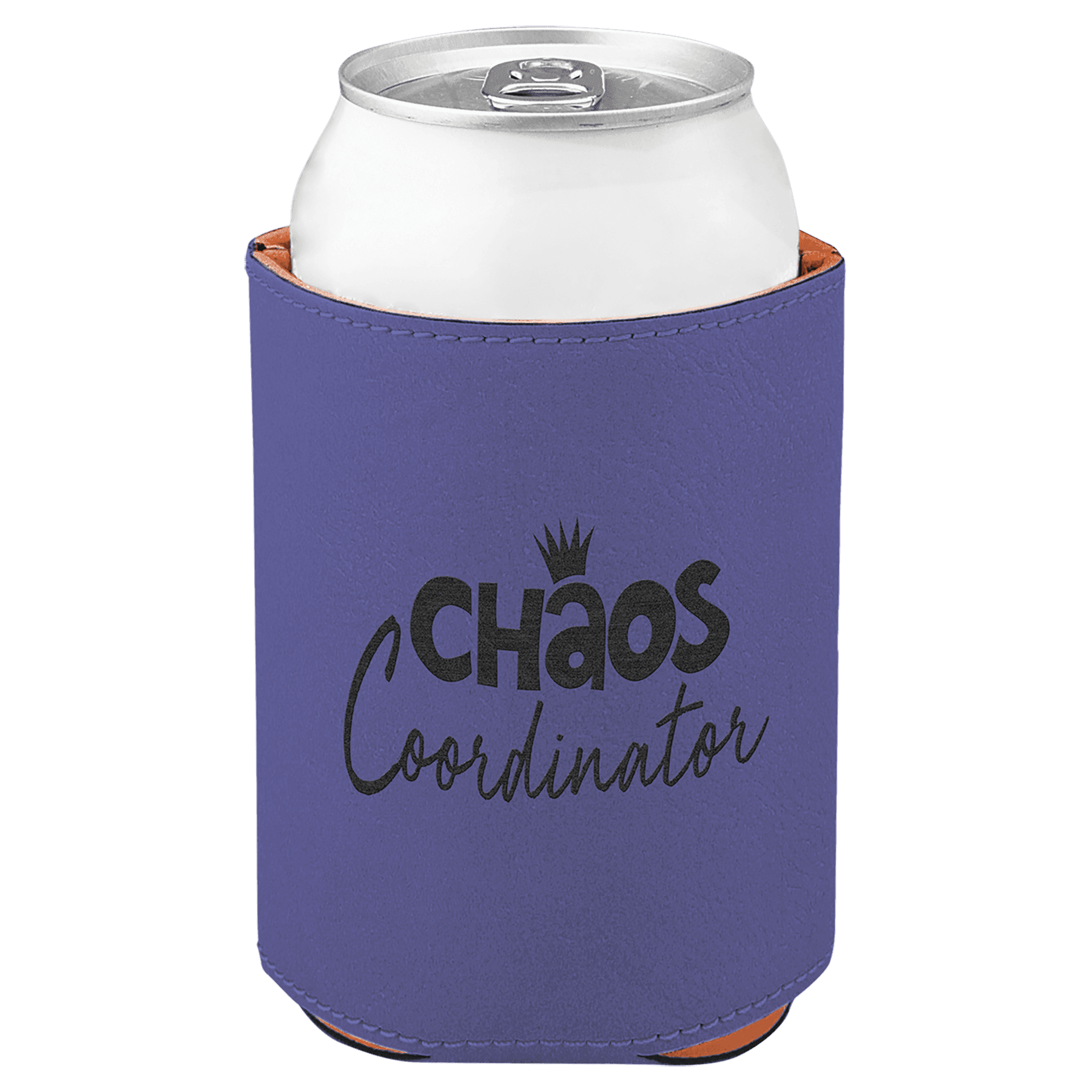 3.75" Purple Leatherette Beverage Holder