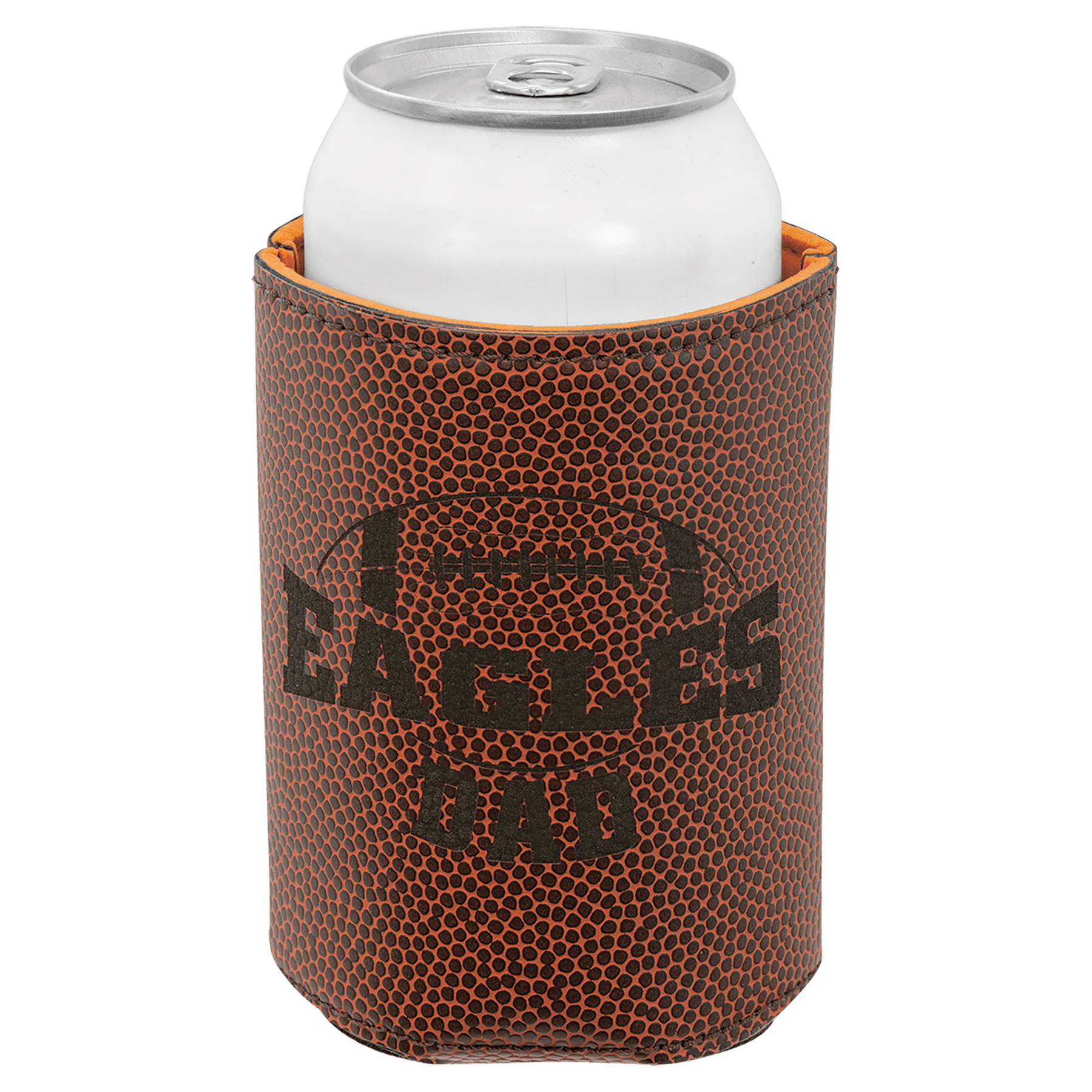 3.75" Football Leatherette Beverage Holder