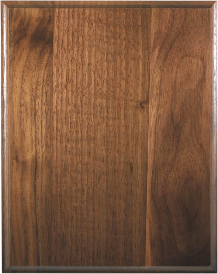 7" x 9" Cove Edge Genuine Walnut Plaque