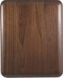 6" x 8" Elliptical Edge Round Corner Genuine Walnut Plaque