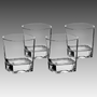 8 oz. Rocks Glasses in a Black Gift Box w/Printed Sleeve