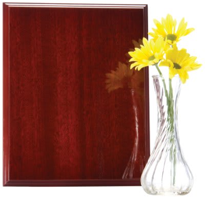 9" x 12" High Gloss Mahogany Finish Plaque