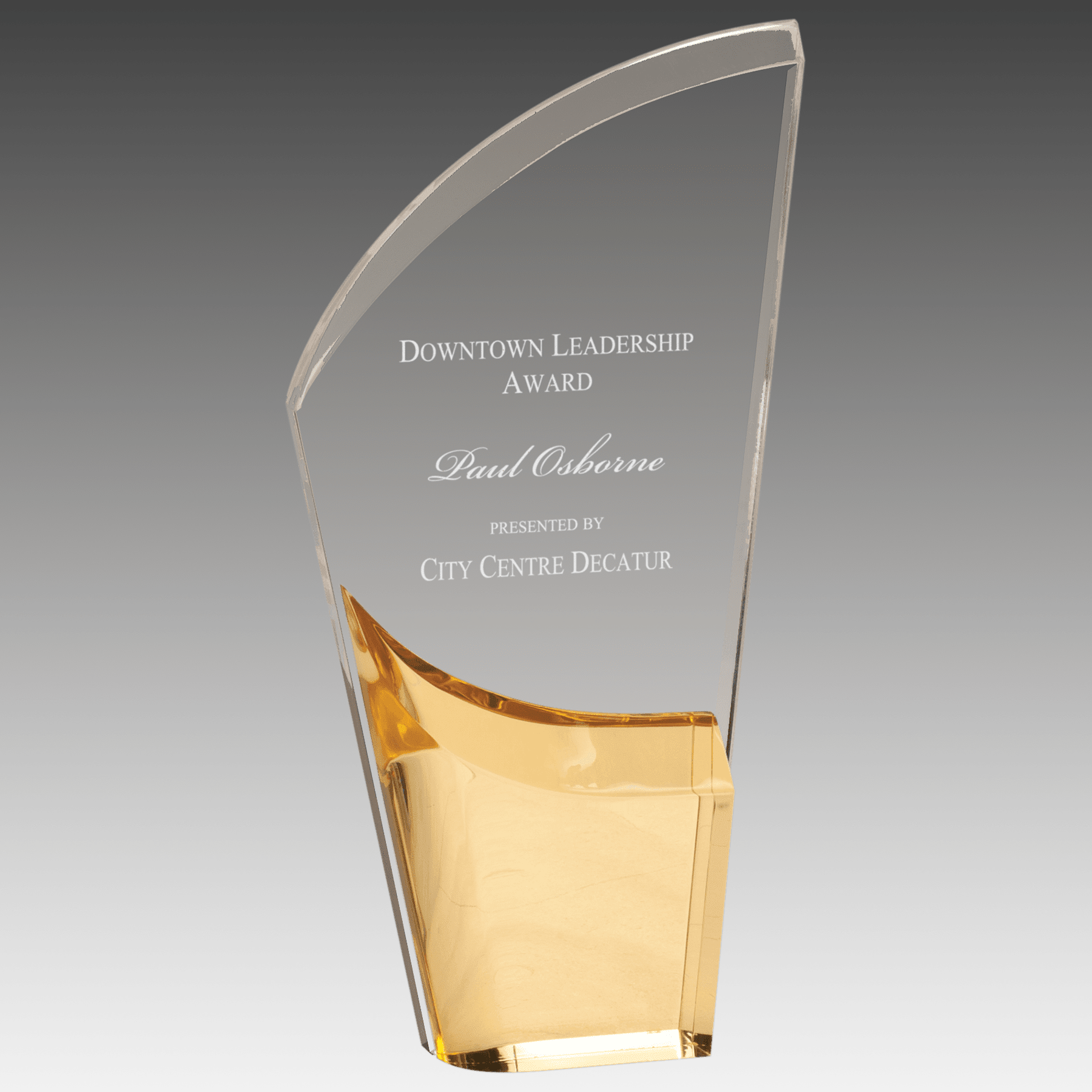 8.5" Gold Lunar Acrylic