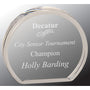 4" x 3.5" Clear Round Acrylic