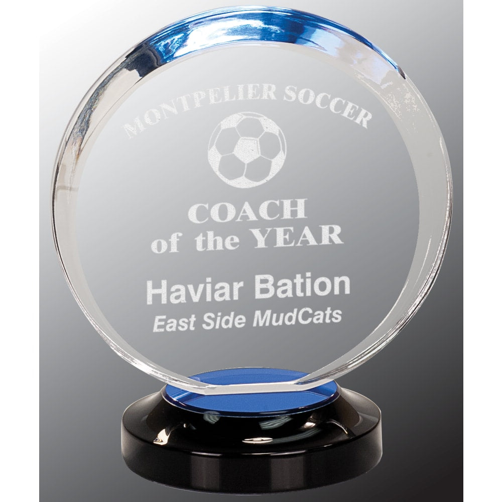 7" Blue Halo Acrylic