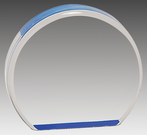 3.5" Blue Acrylic Circle