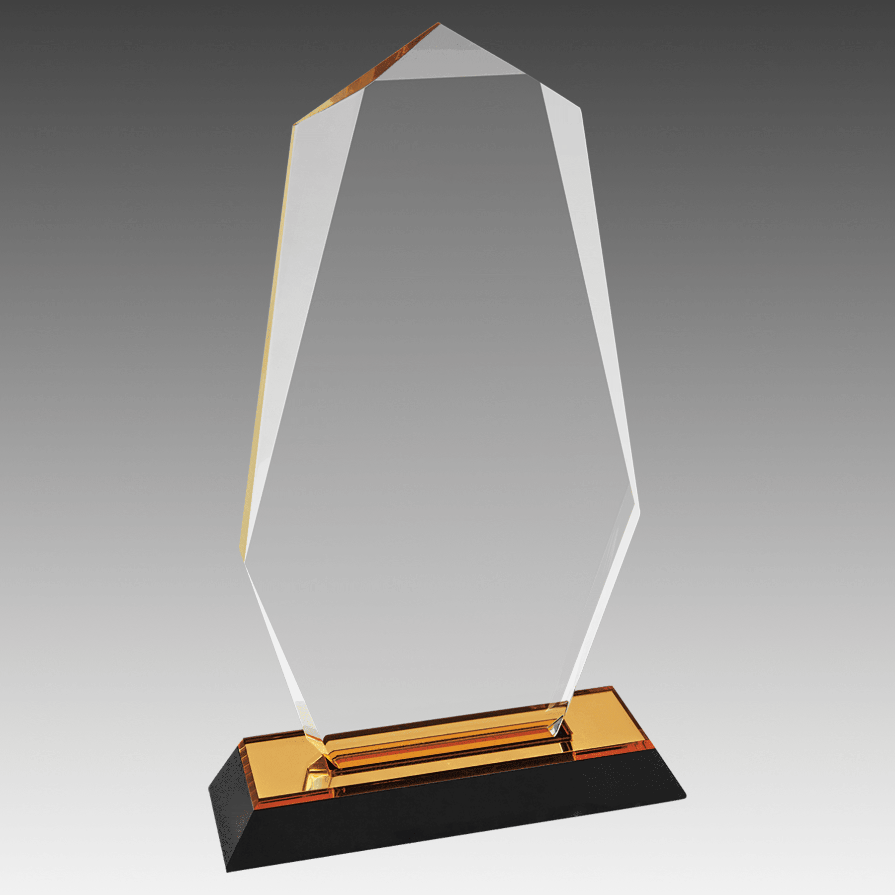 9" Gold Octagon Point Impress Acrylic