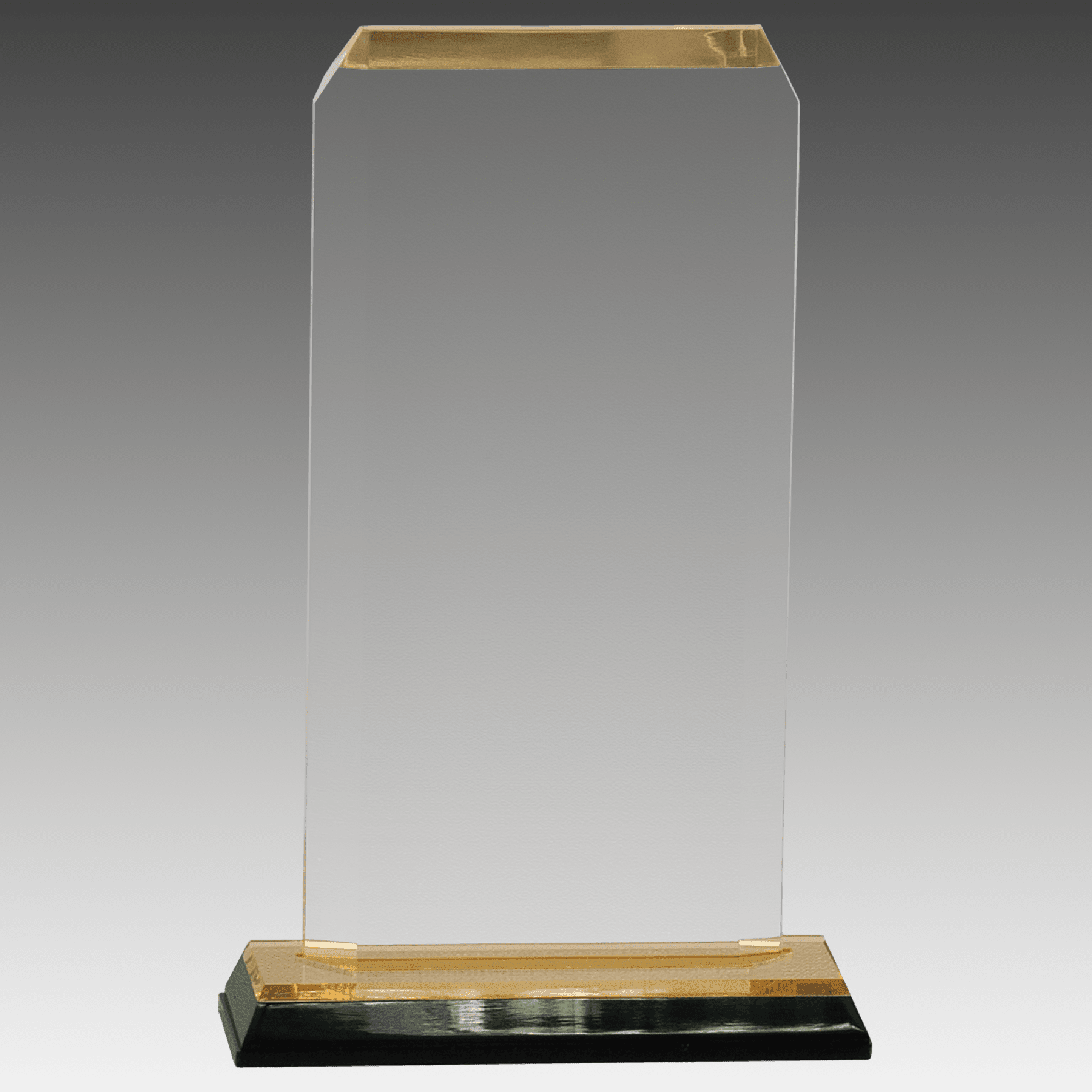 3.5" x 7.5" Gold Clipped Corner Impress Acrylic