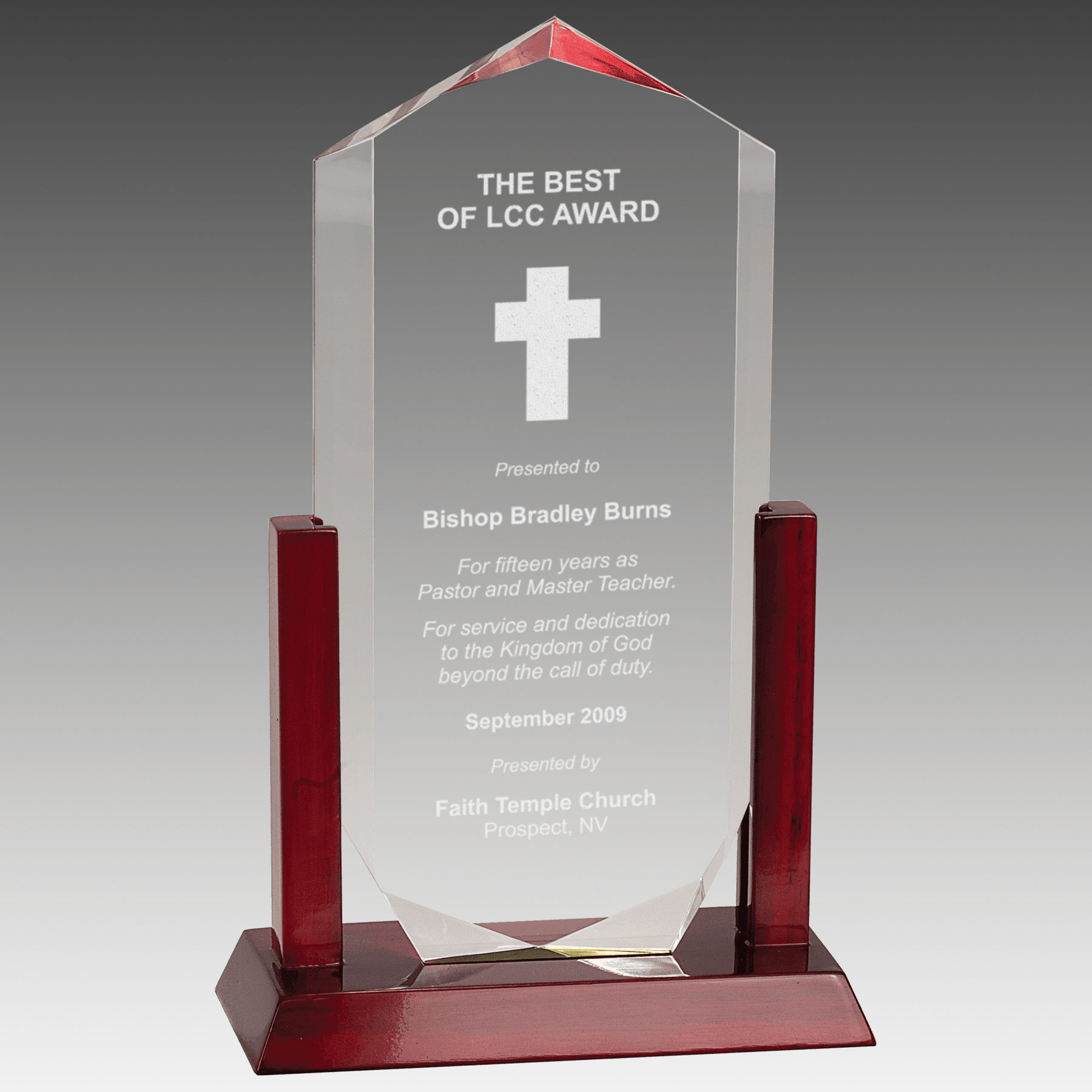 11" Clear Royal Crown Acrylic