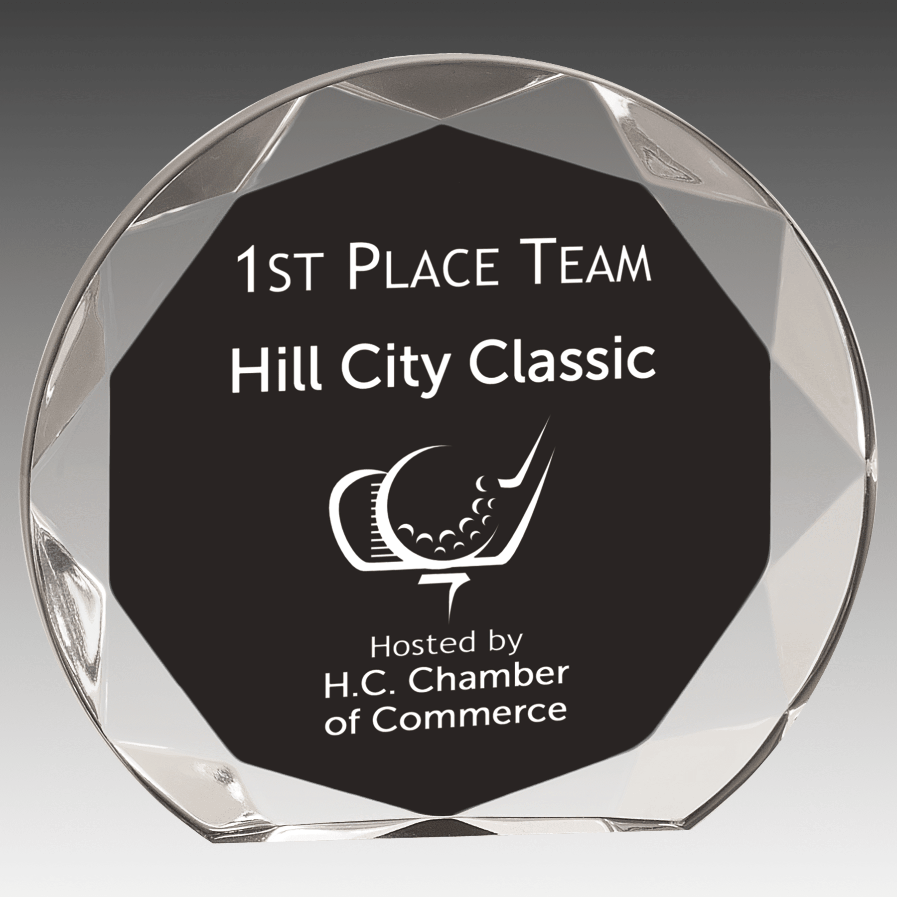 5.5" Black Sunburst Acrylic