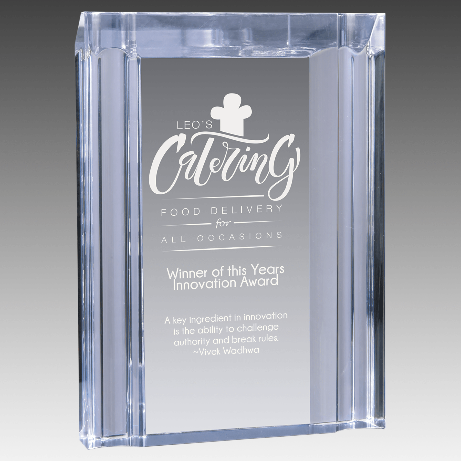 4.75" x 6.1" Clear Channel Acrylic