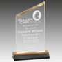 4" x 6" Gold Beveled Peak Acrylic with 5" Gold Mirror Base