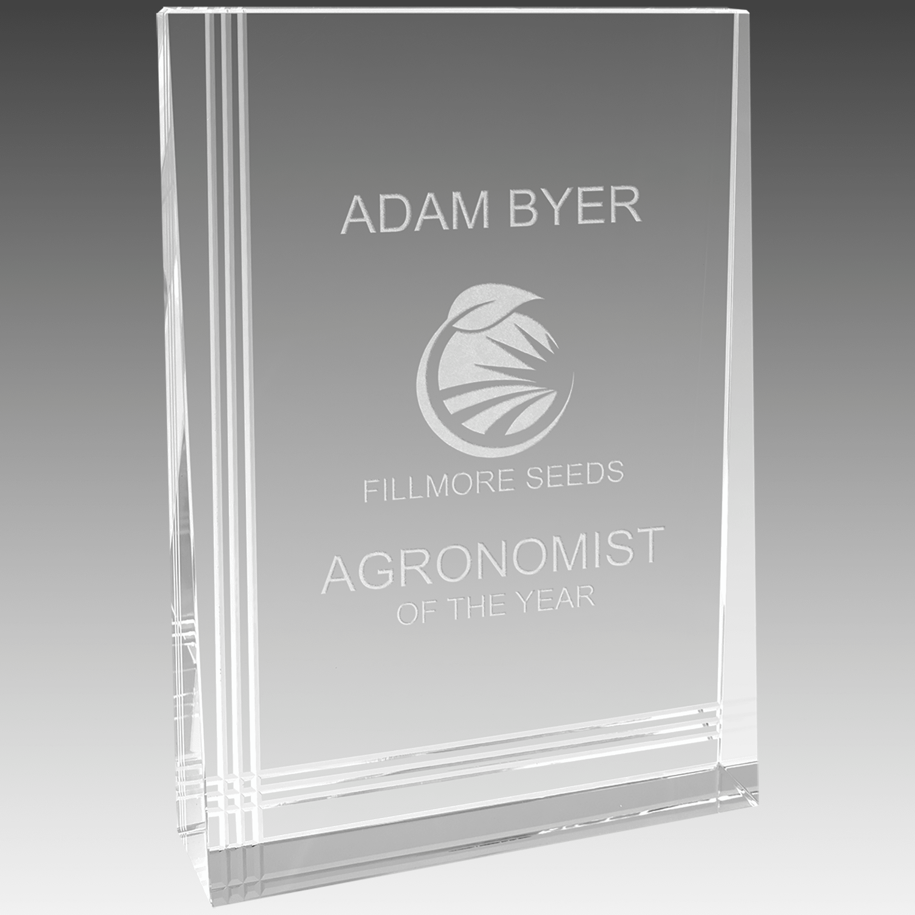 5.5" x 8" Crystal Wedge