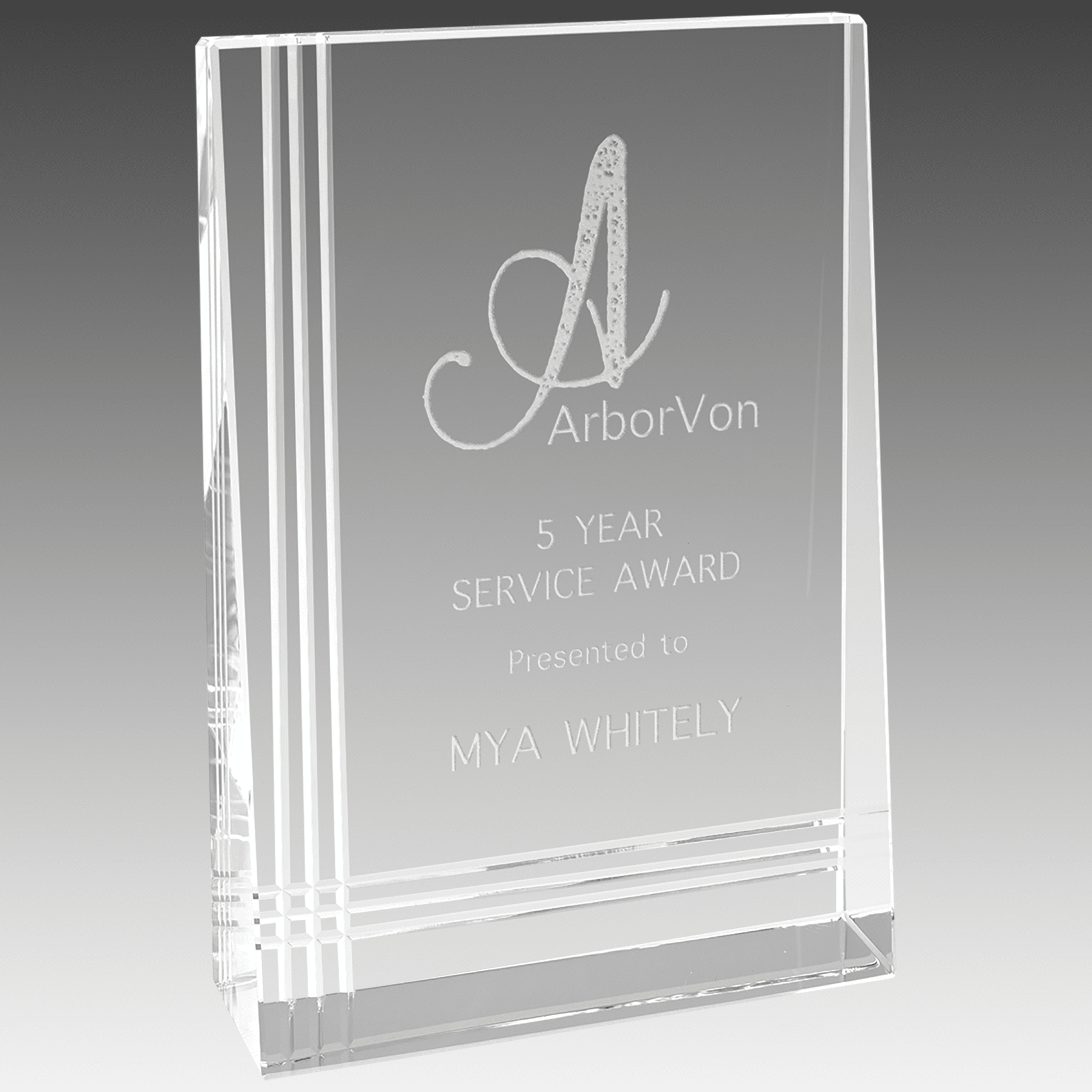 4" x 6" Crystal Wedge