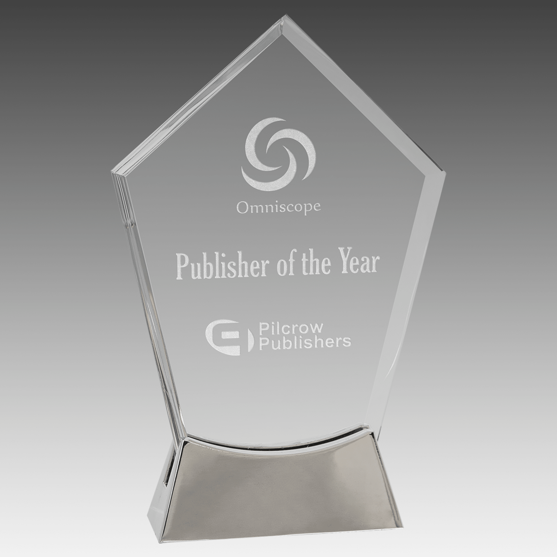 7.5" Peak Platinum Glass with Full Metal Base