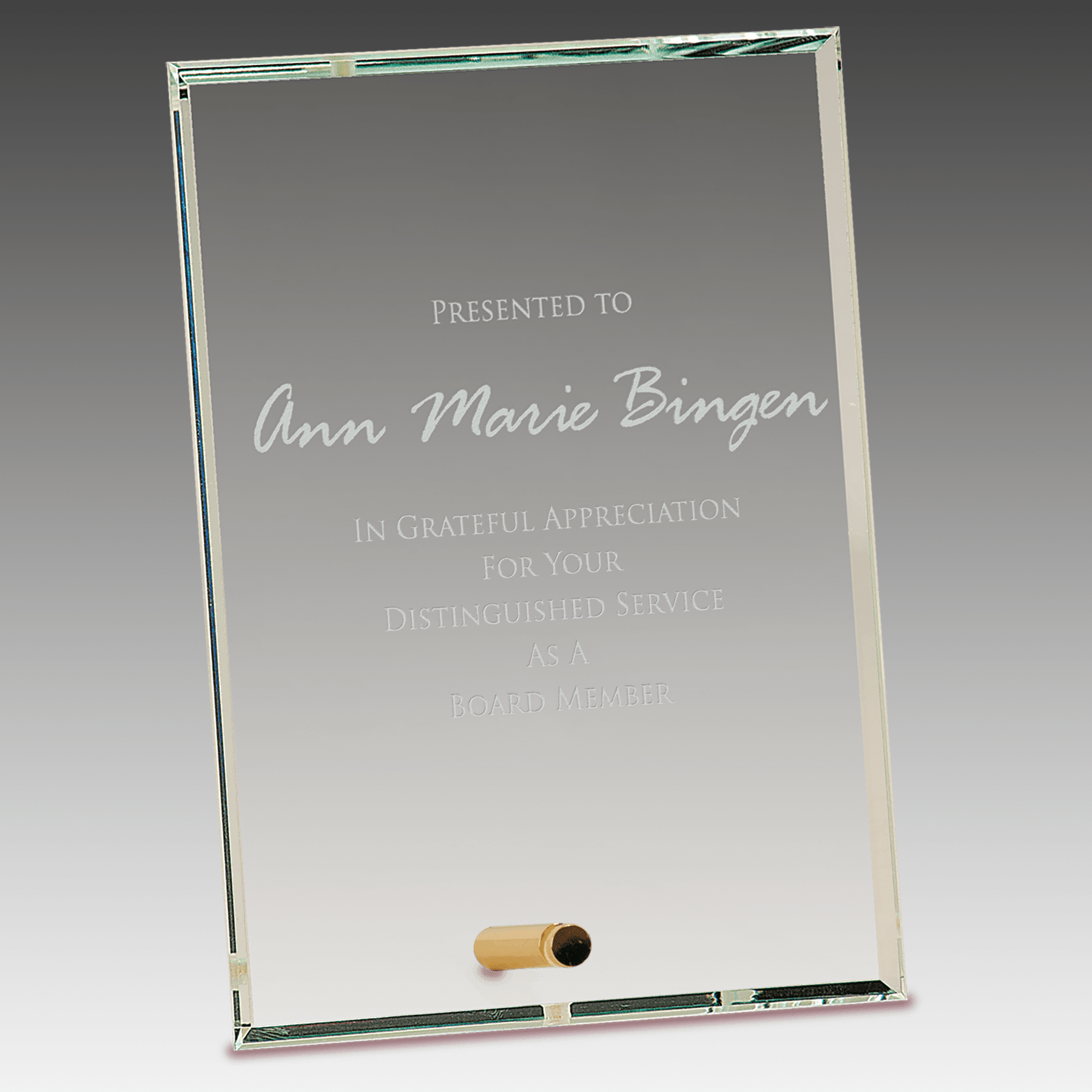 5" x 7" Clear Rectangle CrystalEdge Glass