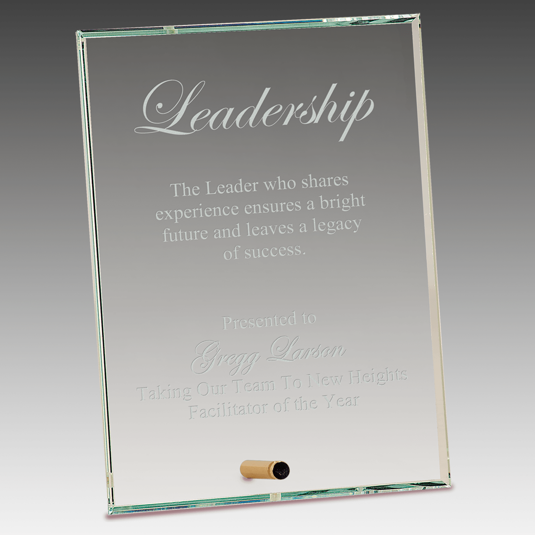 6" x 8" Clear Rectangle CrystalEdge Glass