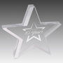 6.75" x 6" Star Acrylic with Silver Edge