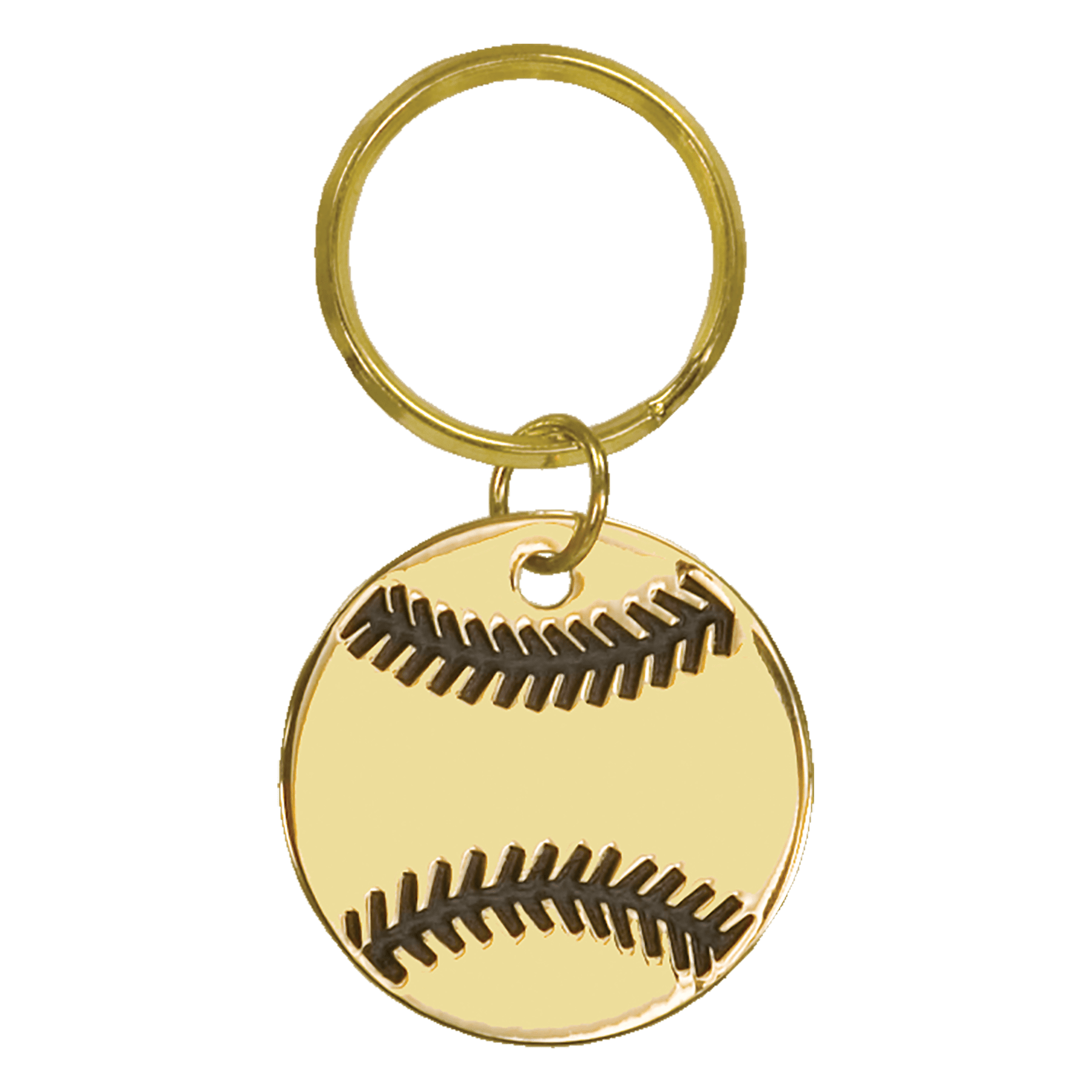 Baseball/Softball Brass Keychain - BBLL14
