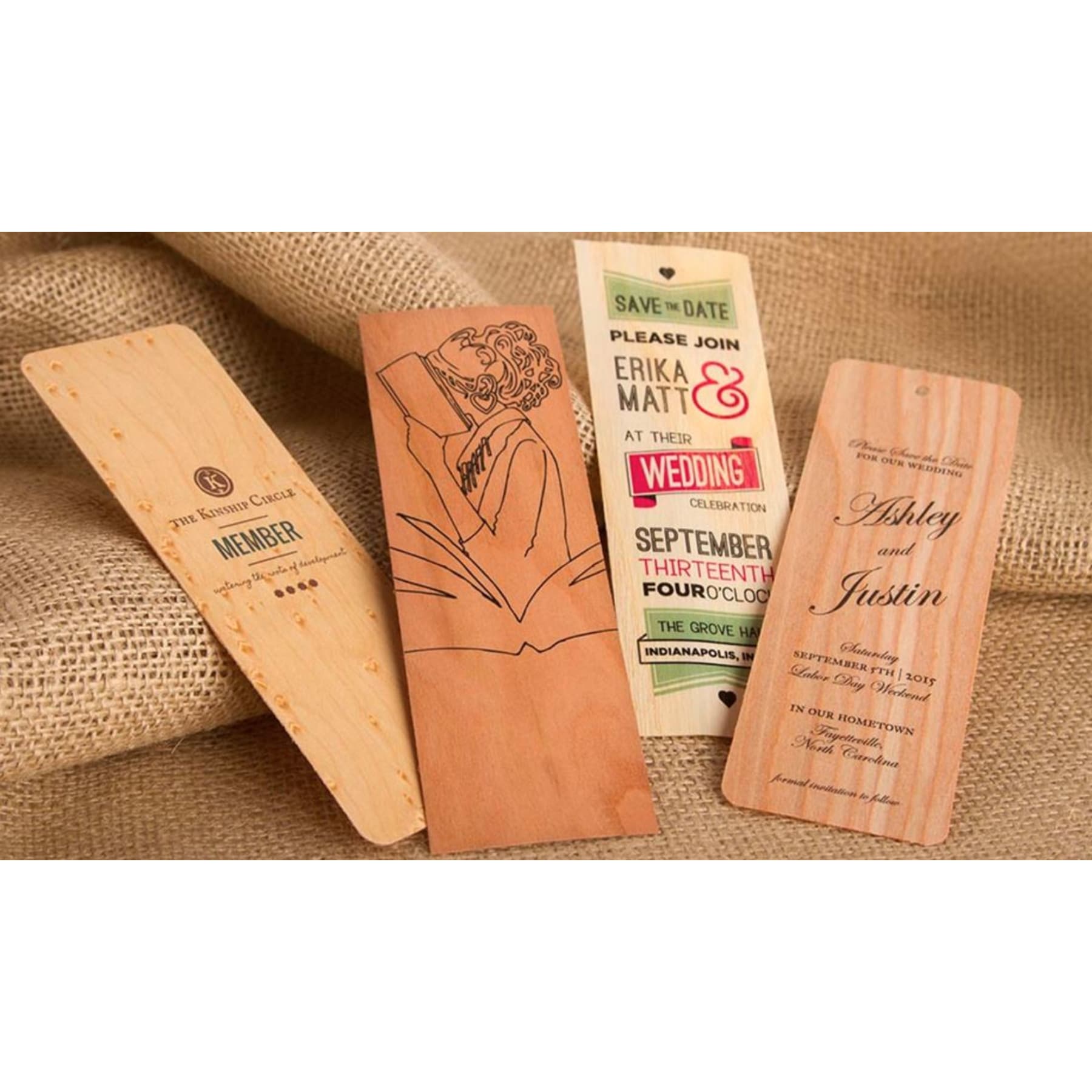 Wood Veneer Bookmarks - BK08