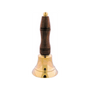 5.5" Brass School Bell with Wooden Handle