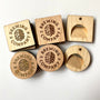 2.5" x 2.5" Wood Bottle Opener Magnets