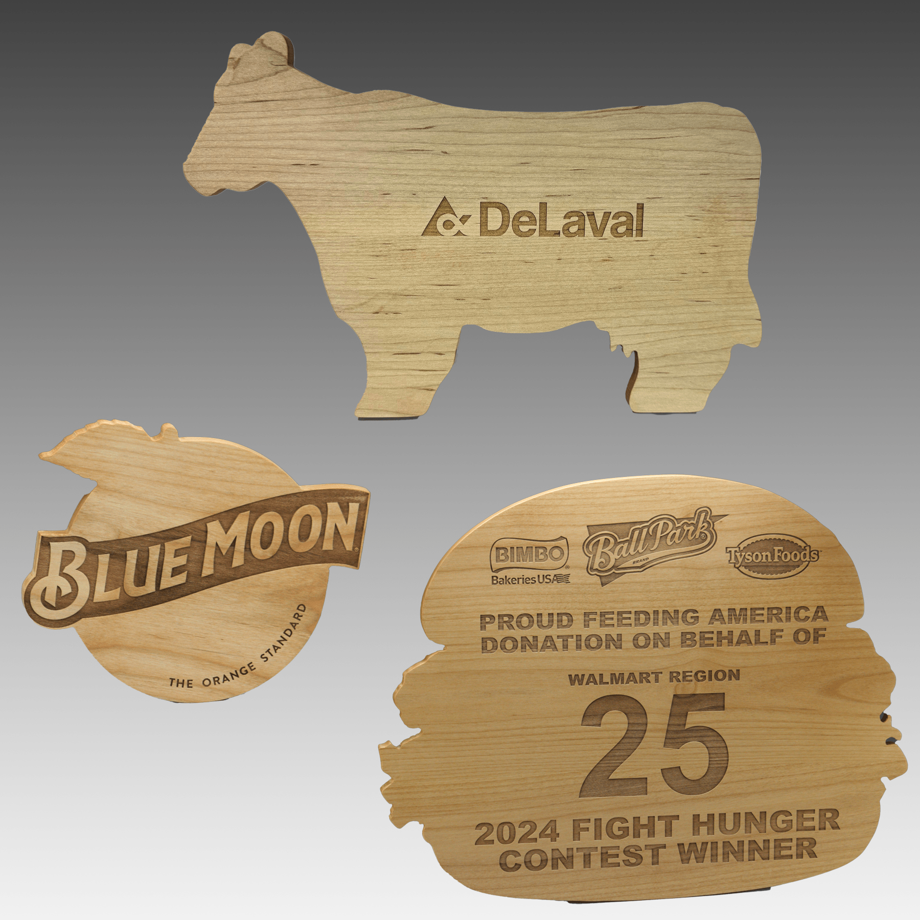 6" x 8" - Hardwood Cutting Boards - Custom Shapes