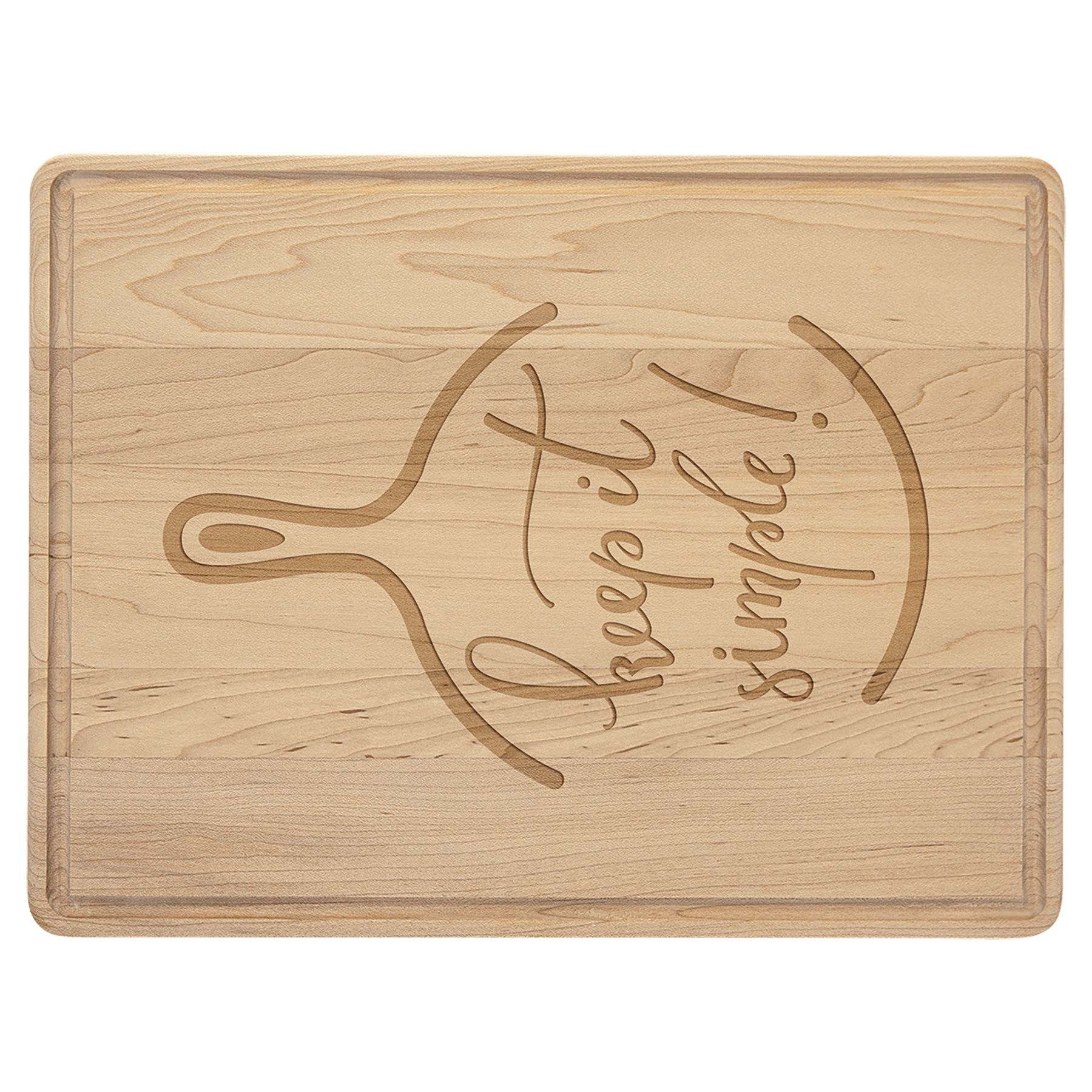 11.5" x 8.75" Maple Cutting Board with Drip Ring