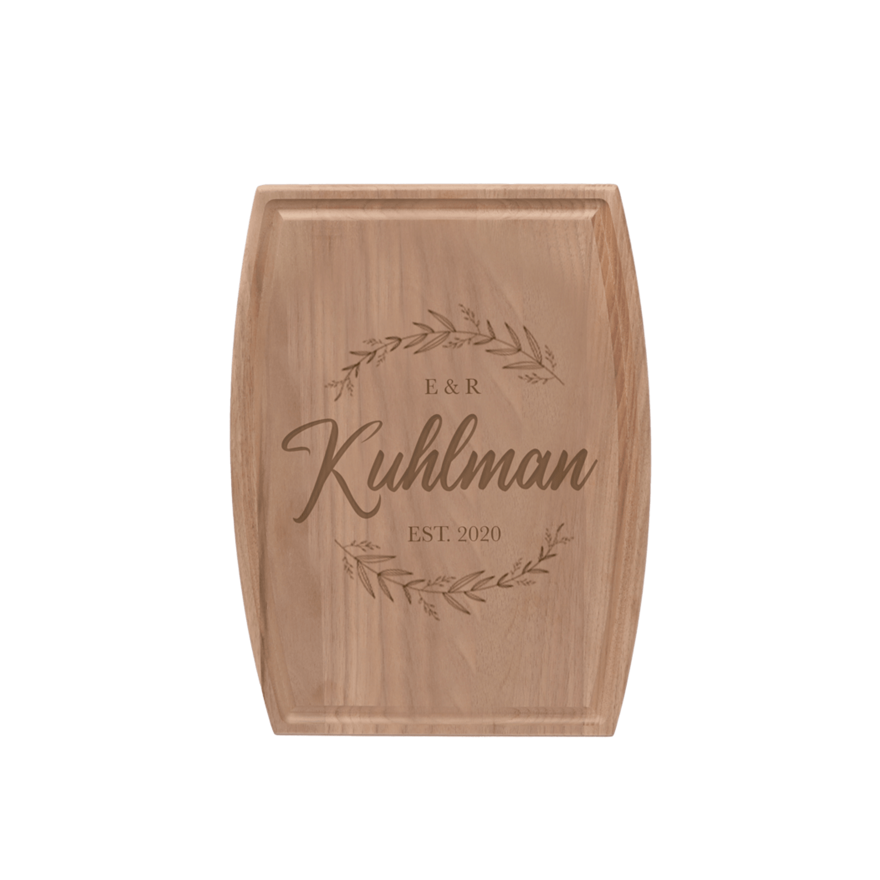 9" x 12" Walnut Cutting Board with Juice Track