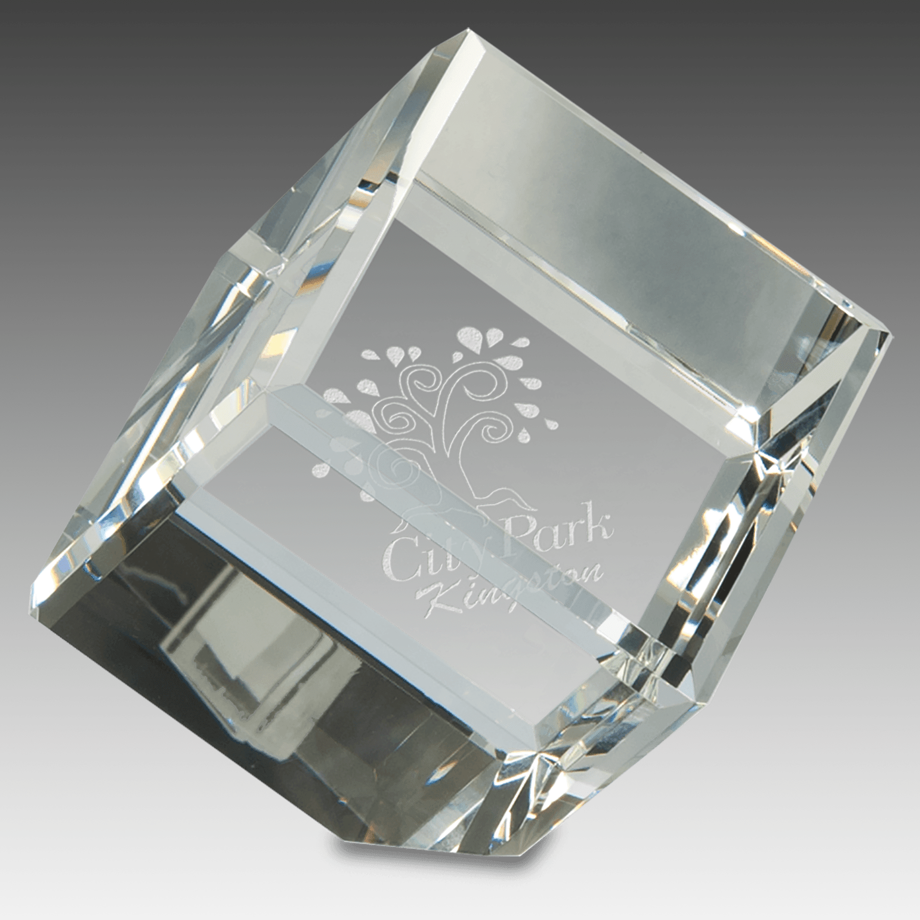 3" x 3" Crystal Cube