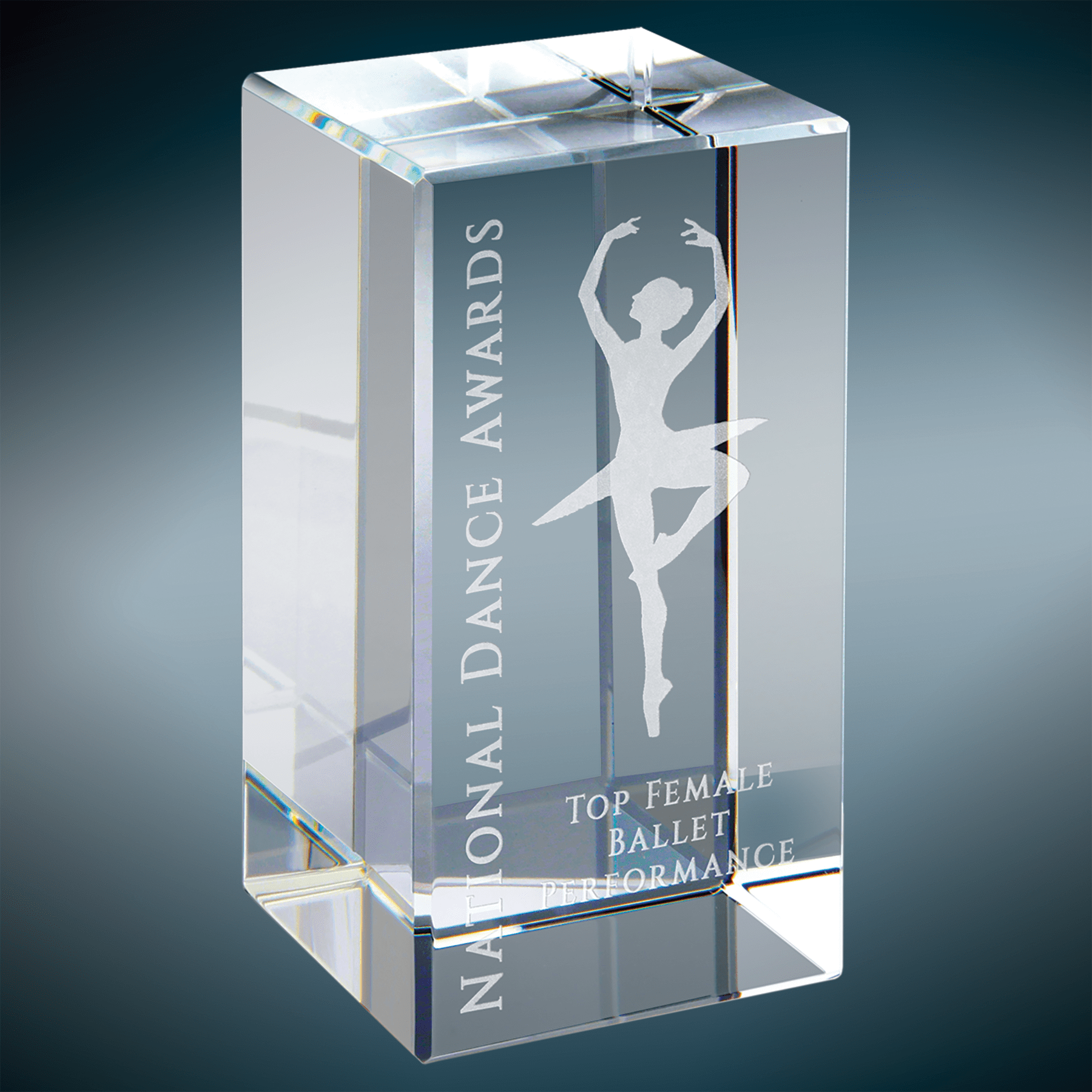 2" x 4" Clear Crystal Block