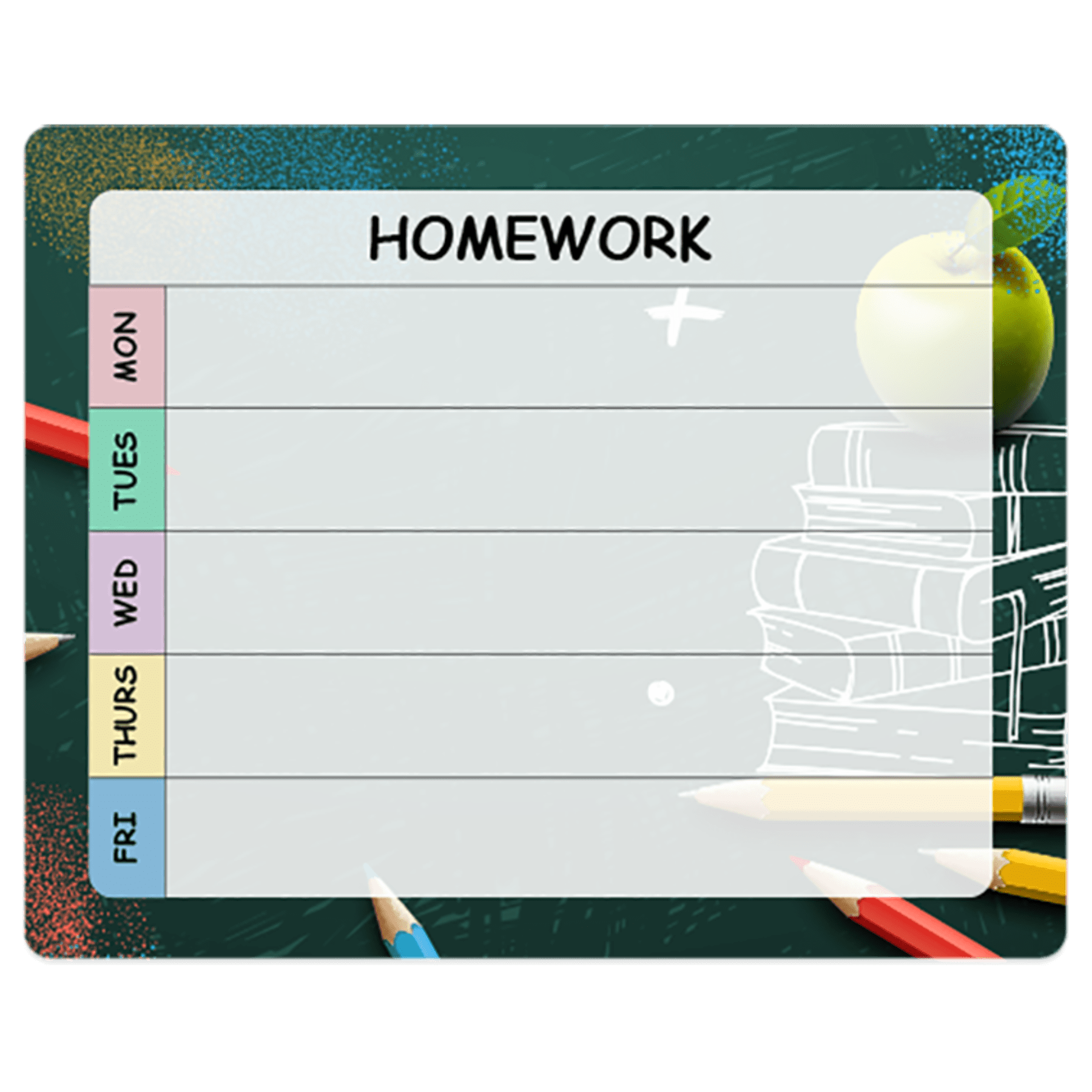 8" x 10" Steel Dry Erase Board