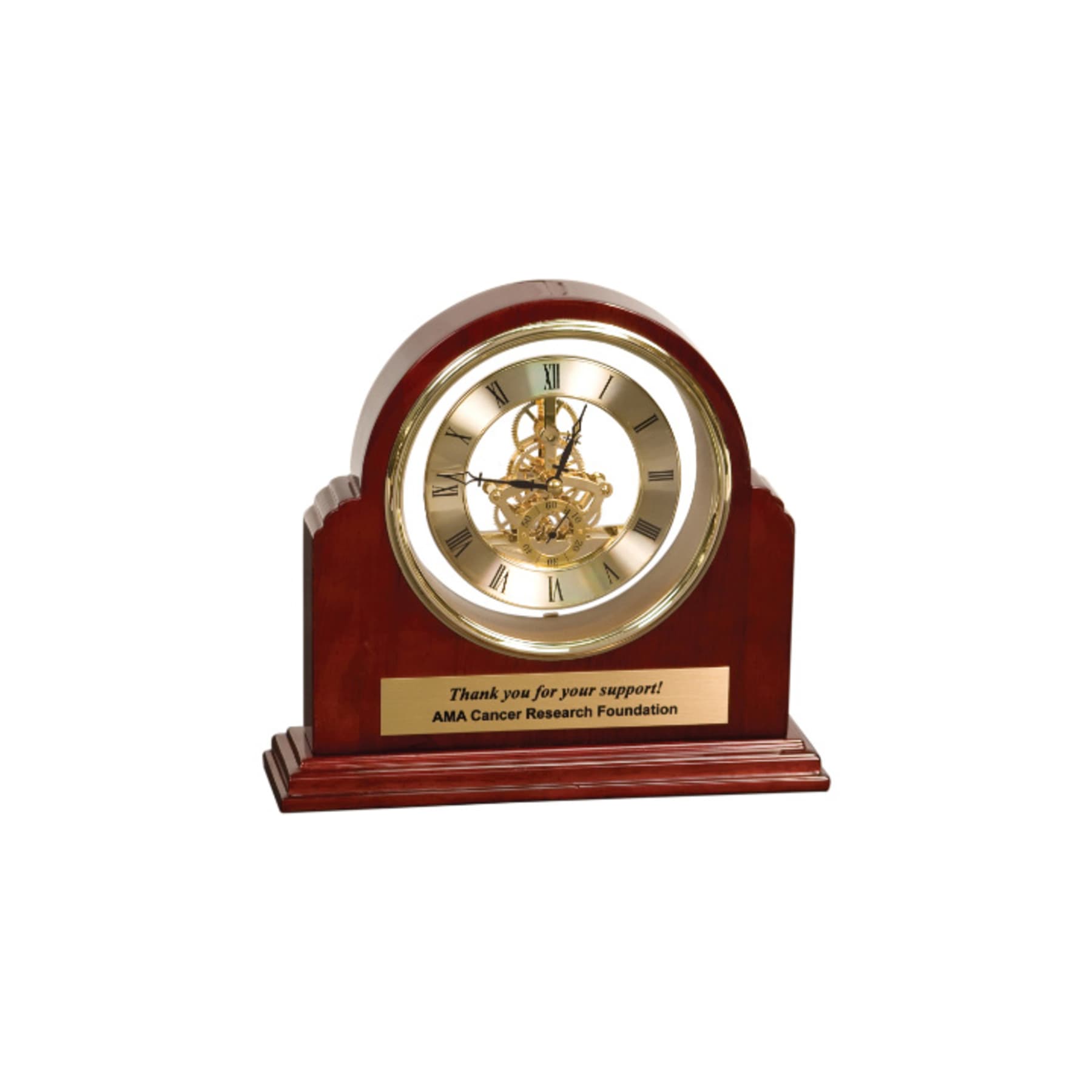 9.25" x 9" Grand Piano Step-Arch Clock