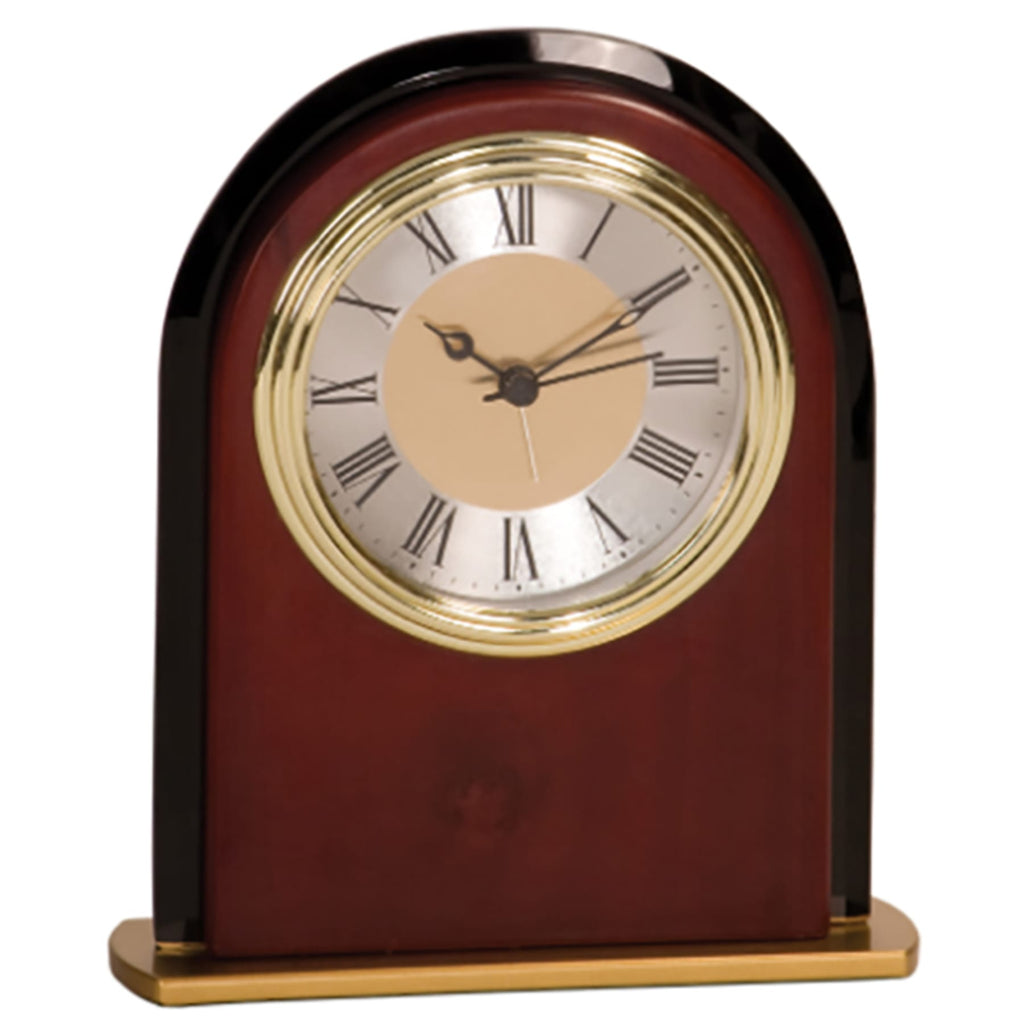 Mahogany Finish Arch Clock - CLK24