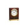 4" x 5" Rosewood Piano Finish Rectangle Desk Clock