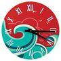 8.125" Unisub White Sublimatable Round Clock Kit