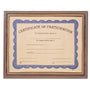 Cherry Finish Slide-in Plaque w/ 8.5" x 11" Frame