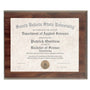 Cherry Finish Slide-In Frame Plaque with 10" x 8" Window
