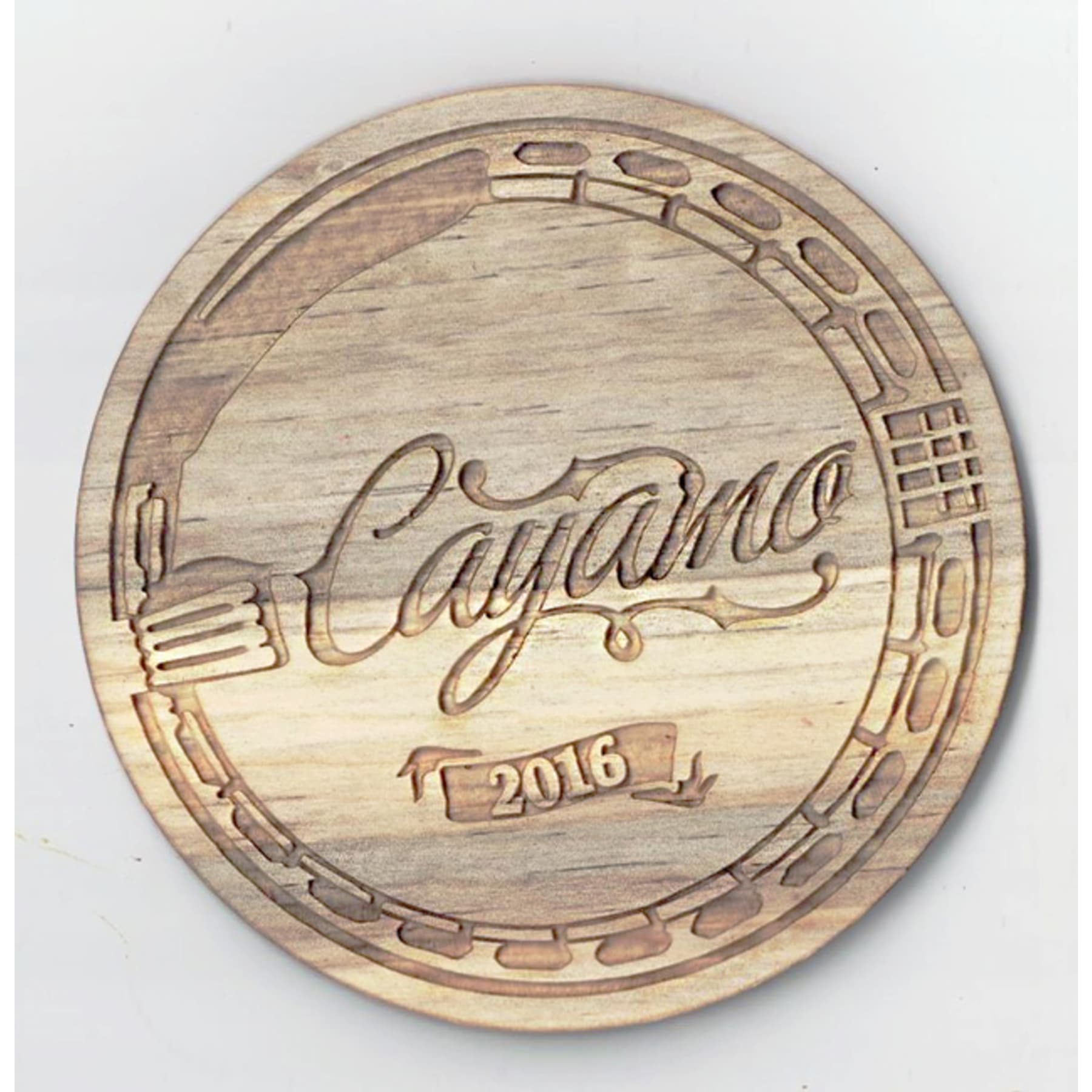 Custom Cut Hardwood Coasters - CST02