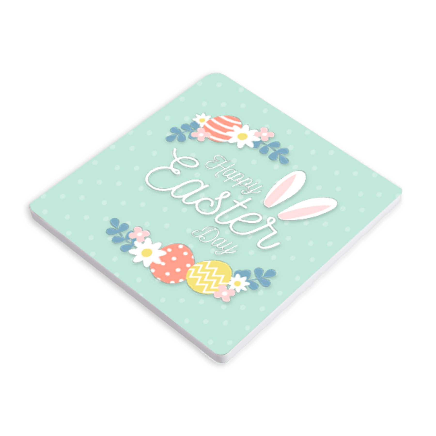 3.9" Ceramic Coaster with Cork Back