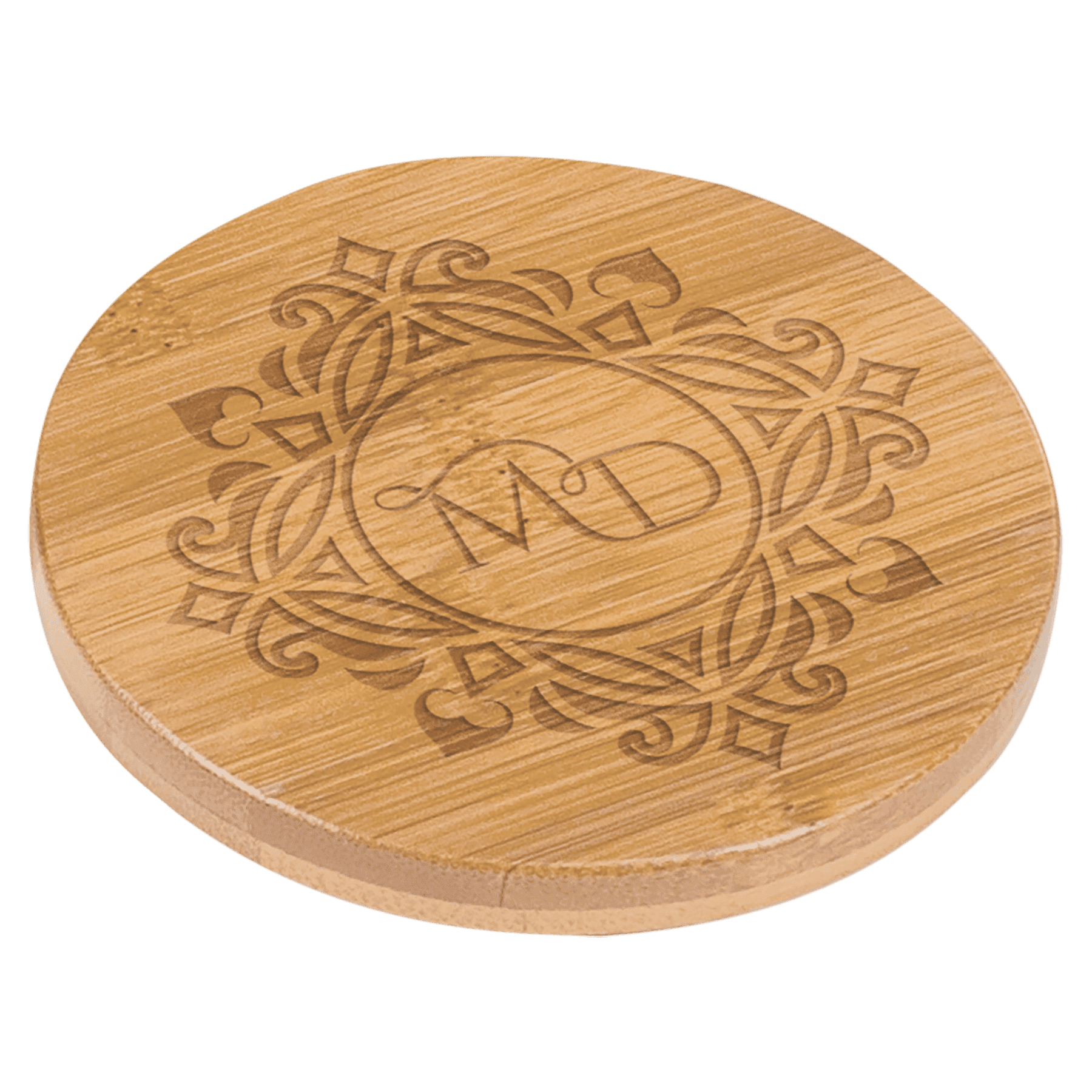 3.5" x 3.5" Square Bamboo Coaster