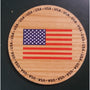 3.5" - American Flag Hardwood Coasters