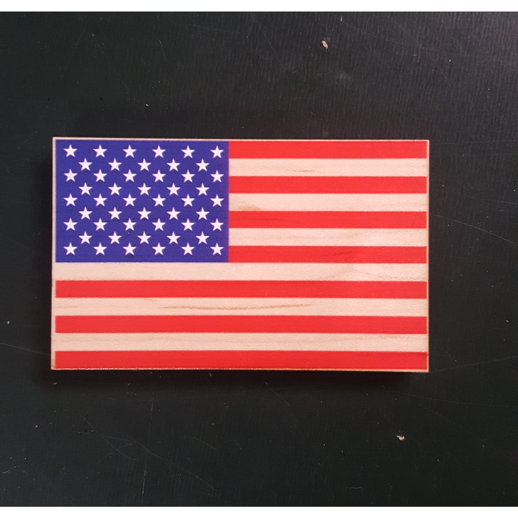 1.5" x 2.6" - American Flag Hardwood Magnets