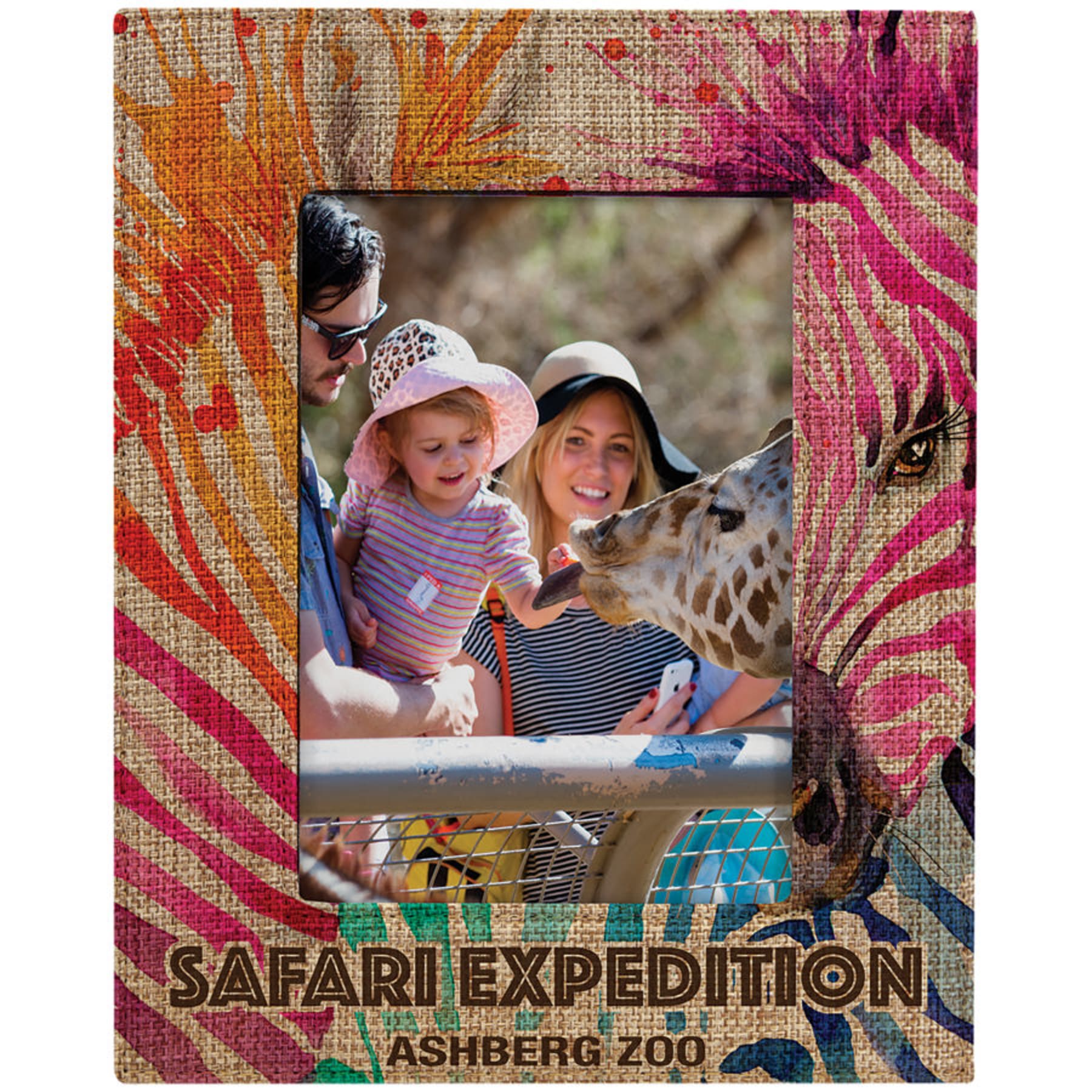 5" x 7" Sublimatable Burlap Photo Frame
