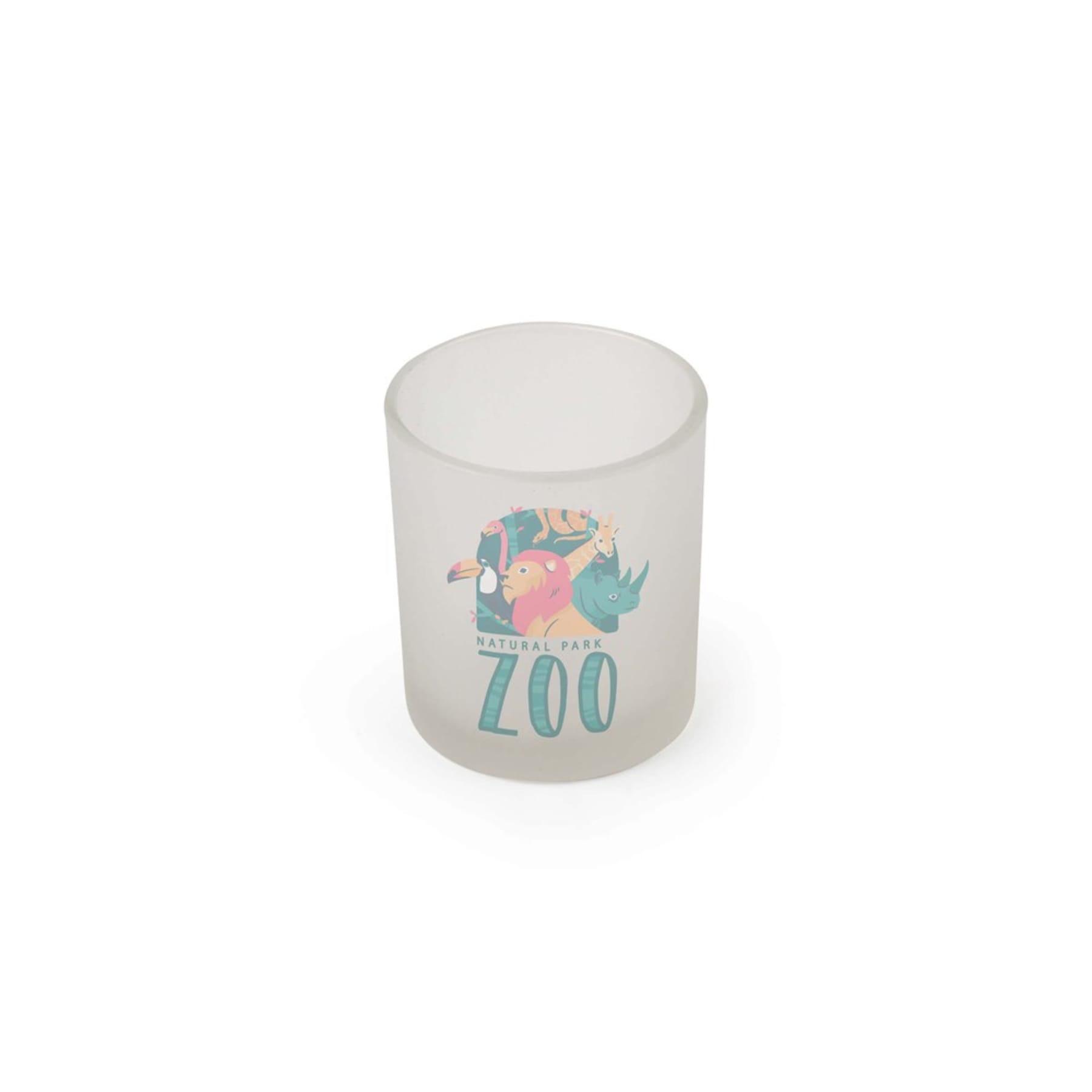 8 oz Frosted Glass