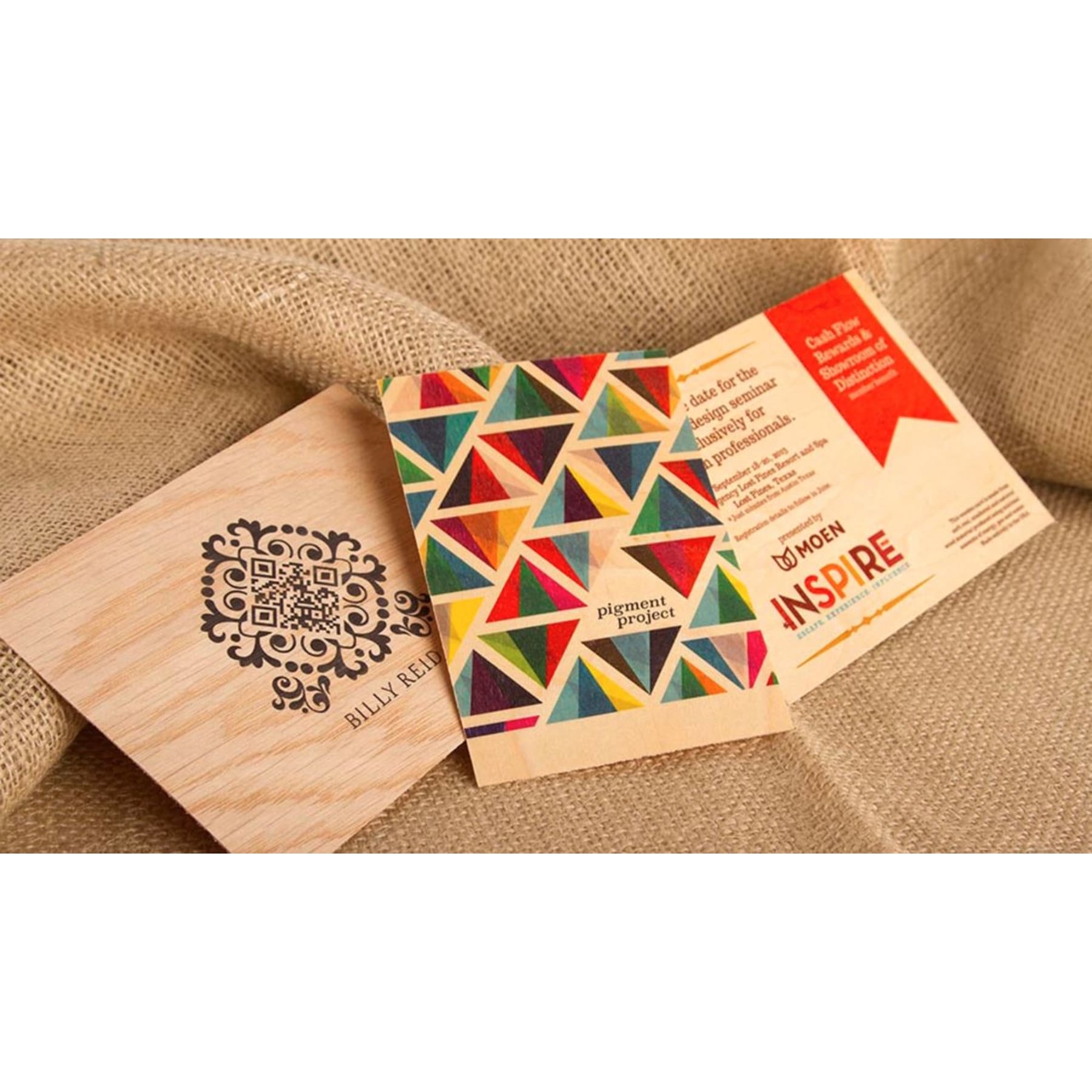 Wood Veneer Postcards 1 Sided - NV06