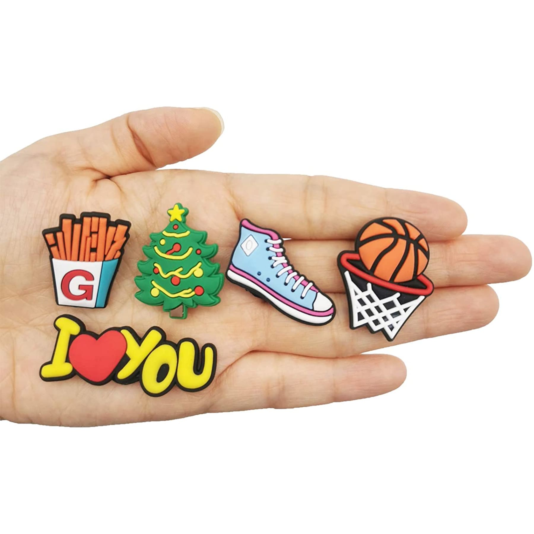 1.5" x 1" Rubber Shoe Charms