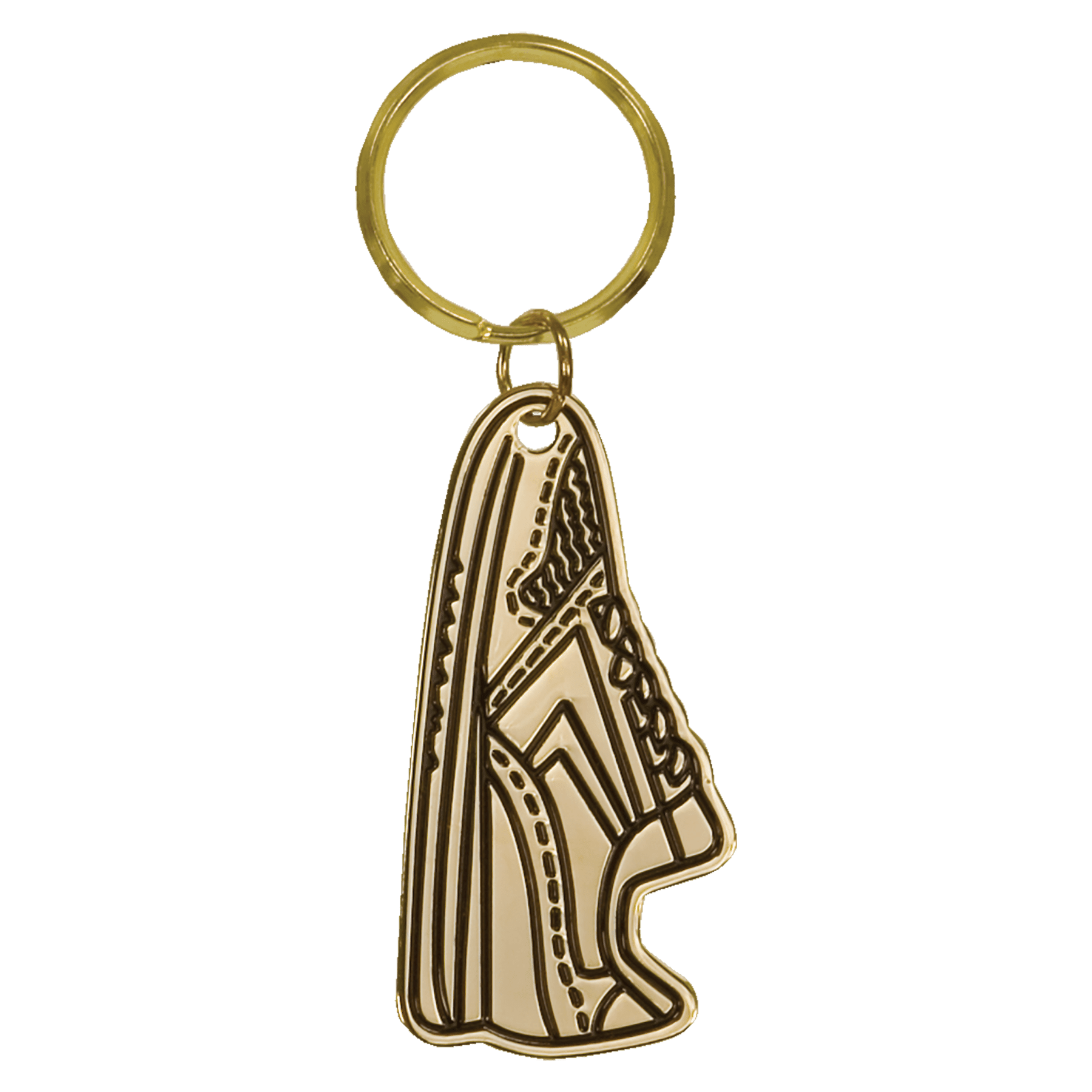 Running Shoe Brass Keychain - KCB02