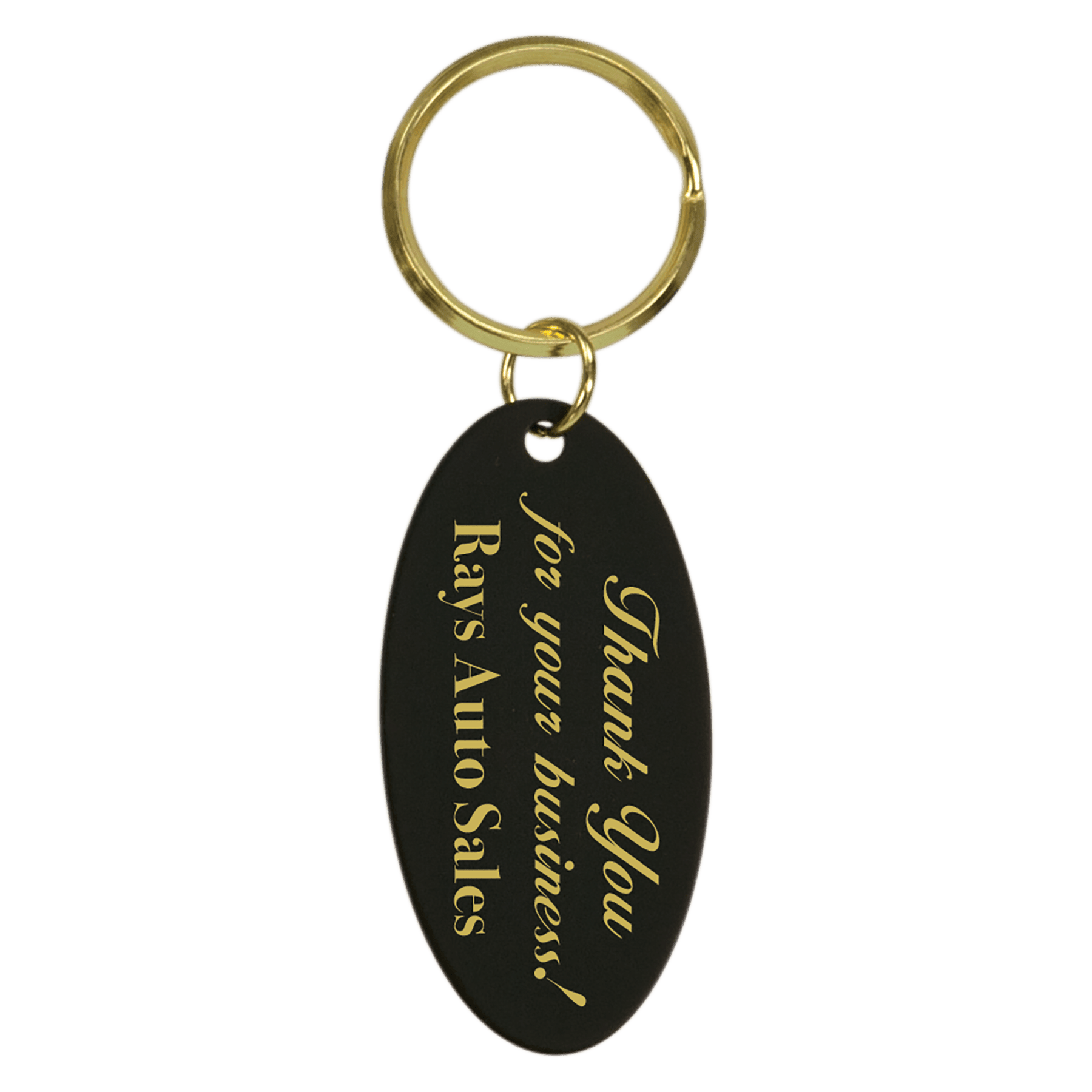 Oval Brass Keychain - KCB05