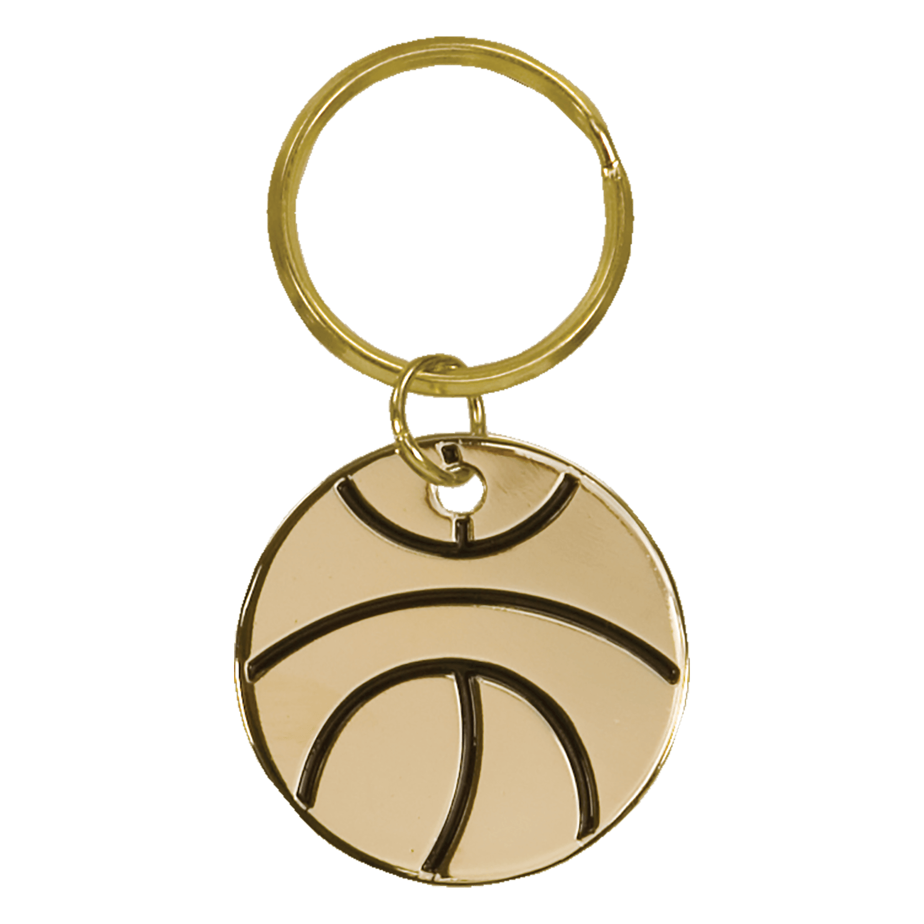 Basketball Brass Keychain - KCB17